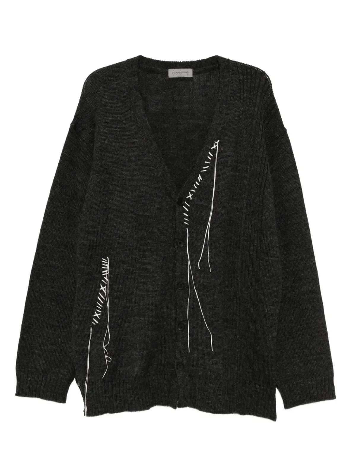 Yohji Yamamoto 5G1P-刺繍カーディガン - 画像1