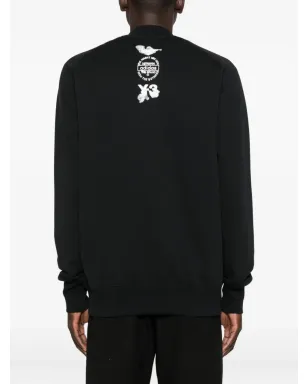 Y-3 FT Track ジップフロント リブ編み袖口 スウェットシャツ - ブラック - サムネイル4