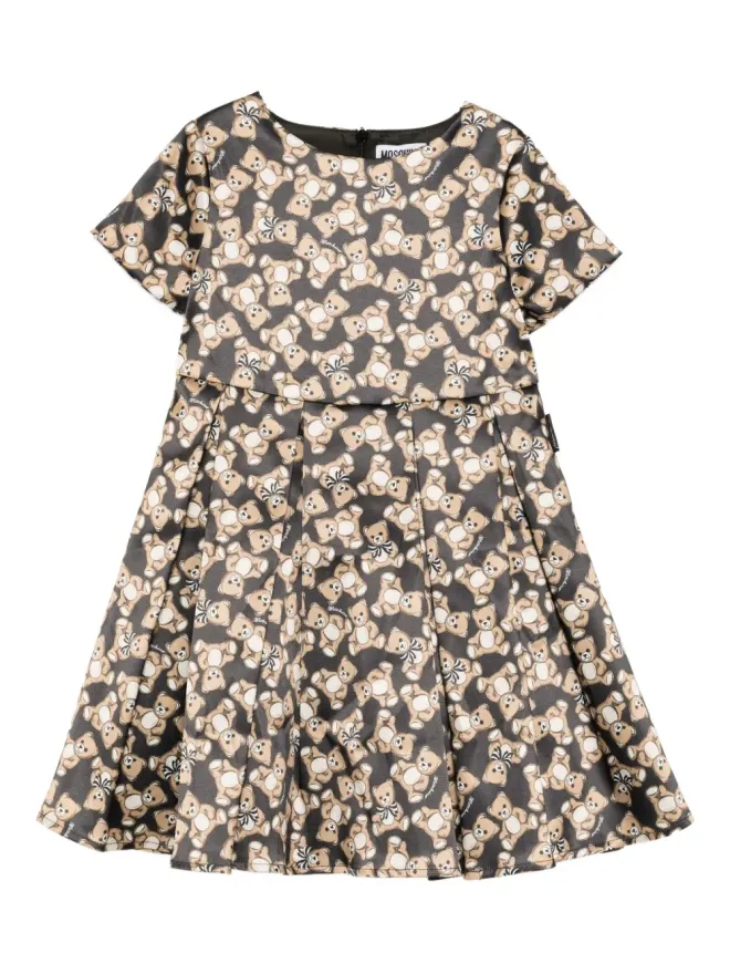 Moschino Kids Moschino Kids 全面グラフィックプリントのワンピースの商品画像