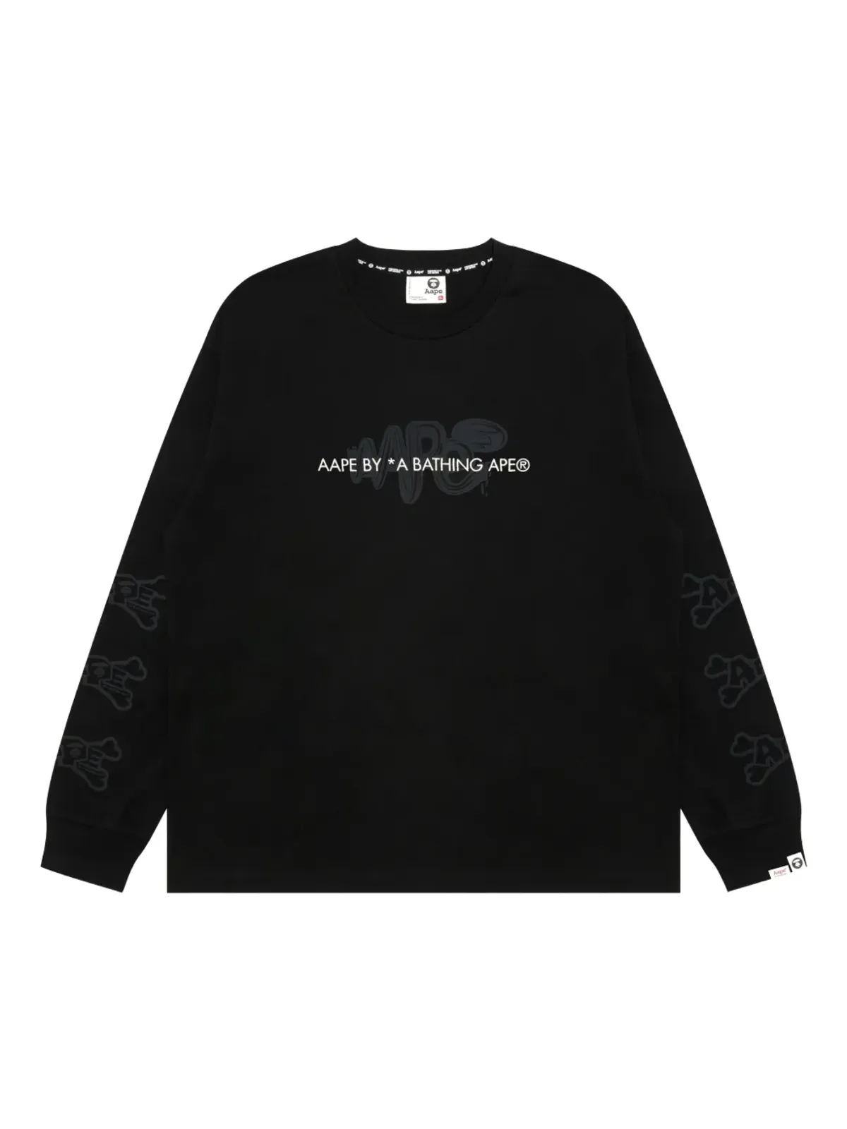 AAPE BY *A BATHING APE® ロゴディテール ロングスリーブ Tシャツ - 画像1