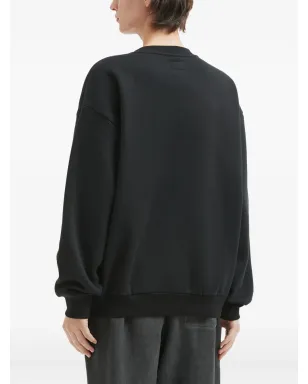 izzue teddy bear-embroidered sweatshirt - Black - サムネイル4
