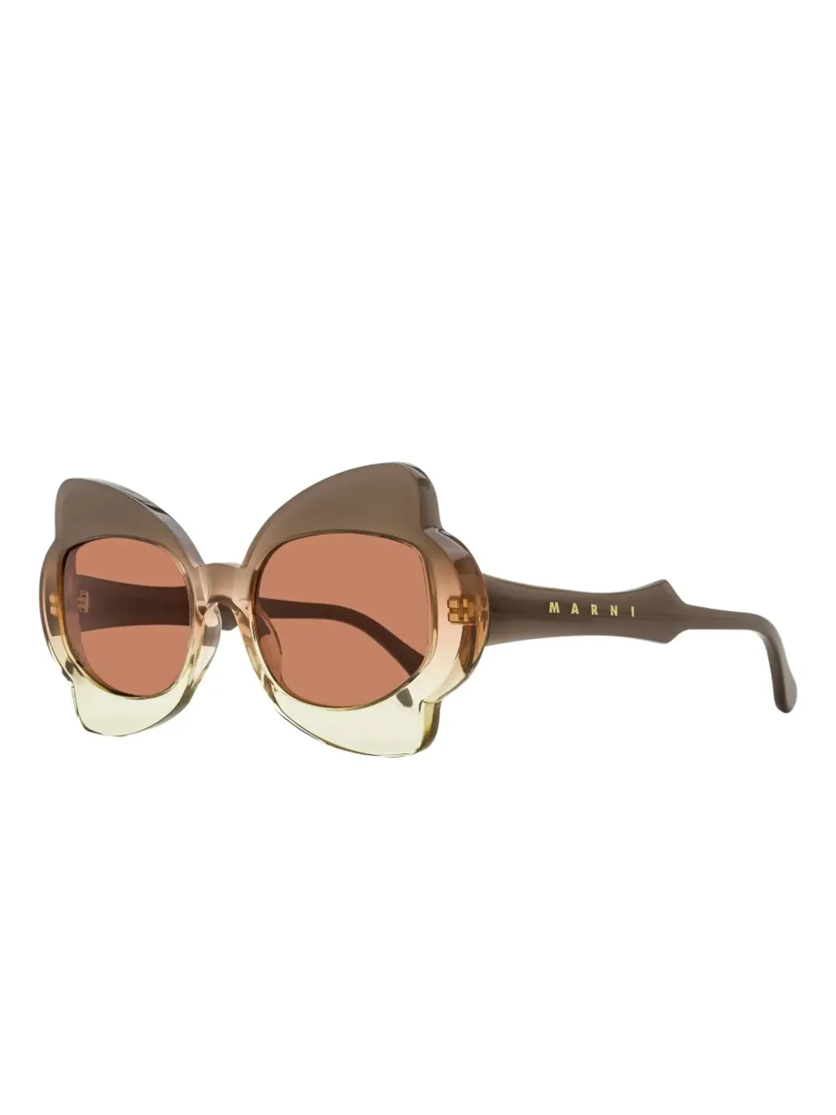 Marni Eyewear モニュメンタル・ゲート バタフライフレーム サングラス - 画像2