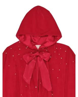 Tutu Du Monde sequin-embellished hooded cape - Red - サムネイル3