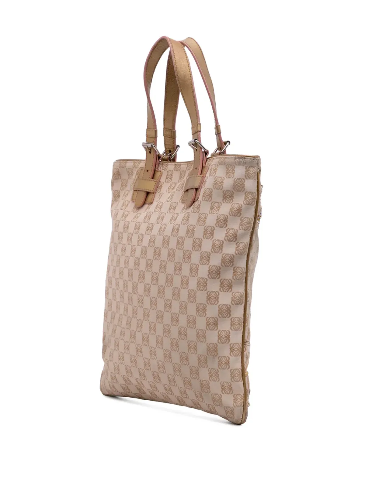 Loewe Vintage 2005 Anagram キャンバス エンブロイダード トートバッグ - 画像3
