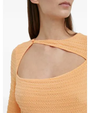 Résumé cut-out long-sleeve dress - Orange - サムネイル5