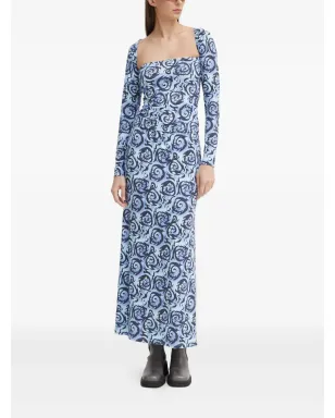 Résumé square neck printed top - Blue - サムネイル2
