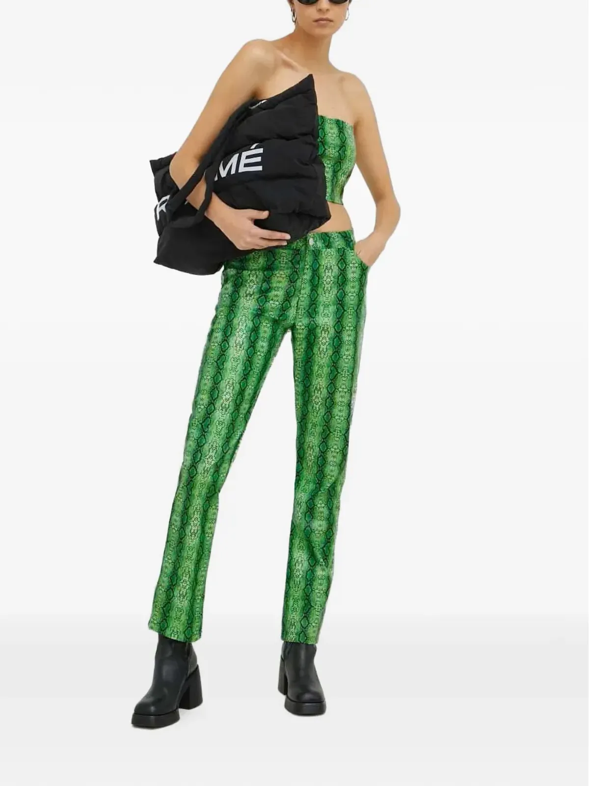 Résumé snakeskin-print trousers - 画像2