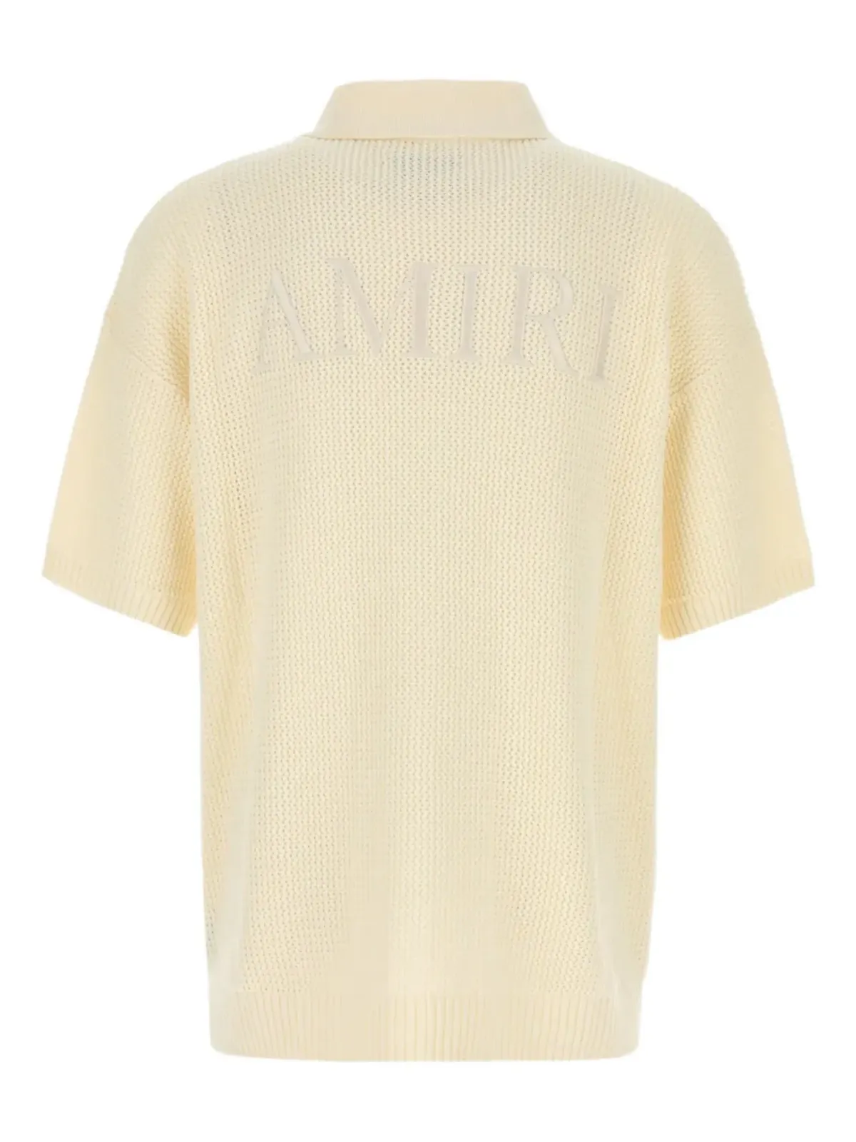 AMIRI 刺繍ロゴ クロシェシャツ - イエロー - 画像4