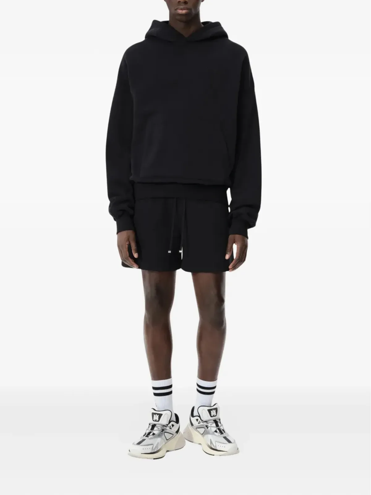 AMIRI ロゴ刺繍ドローコード付きショートパンツ - Black - 画像2