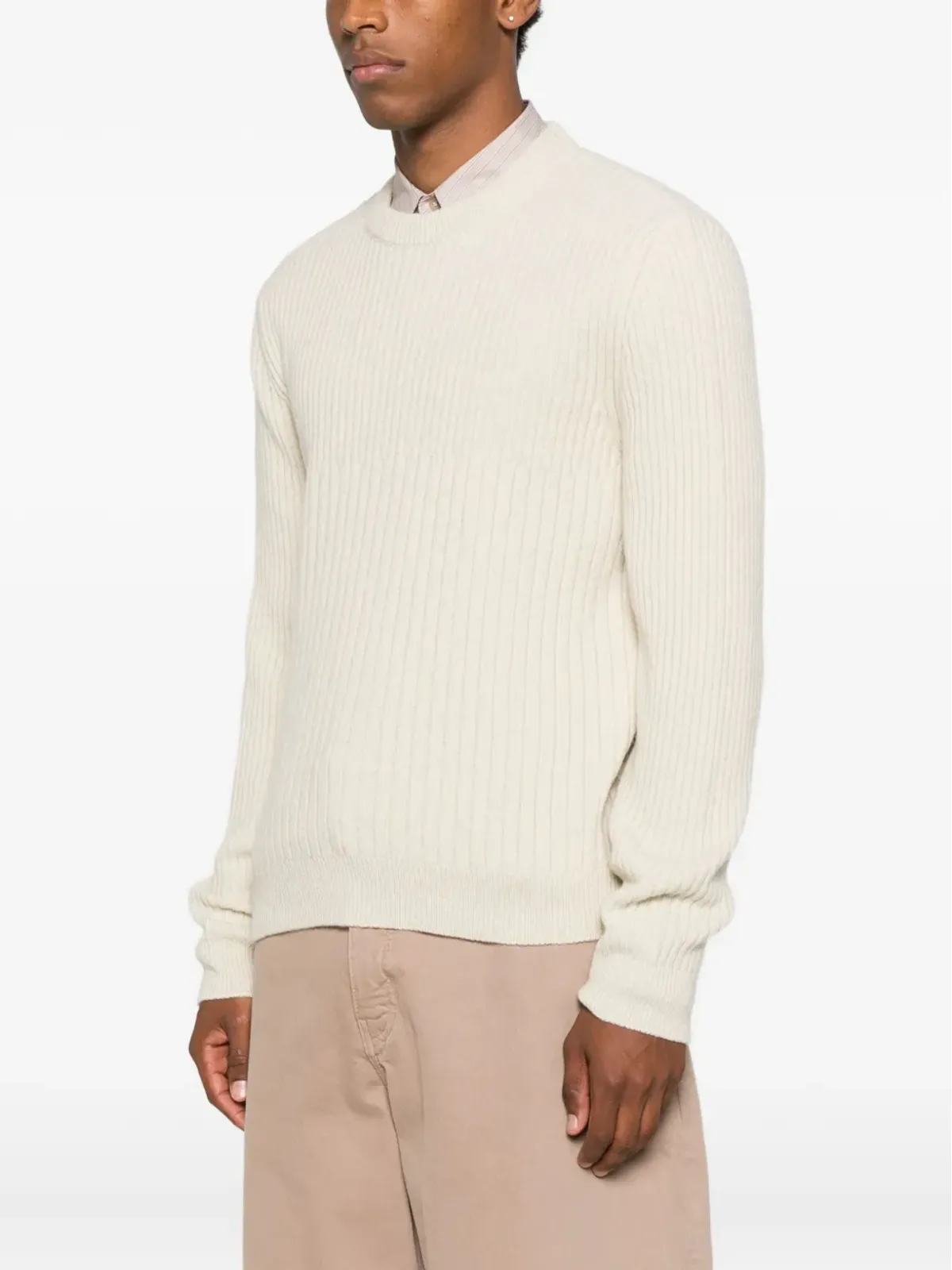 A.P.C. リブ編みクルーネックセーター - 画像3