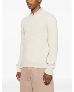 A.P.C. リブ編みクルーネックセーター - サムネイル3