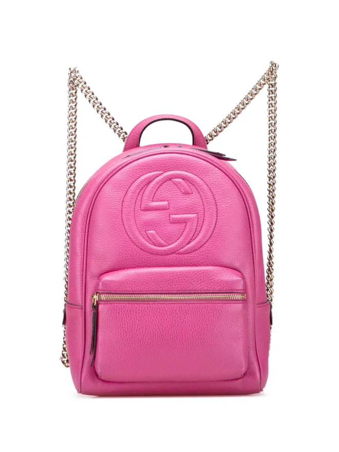 Gucci Pre-Owned Gucci ビンテージ レザー ソーホー バックパック - ピンクの商品画像