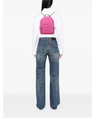 Gucci ビンテージ レザー ソーホー バックパック - ピンク - サムネイル2