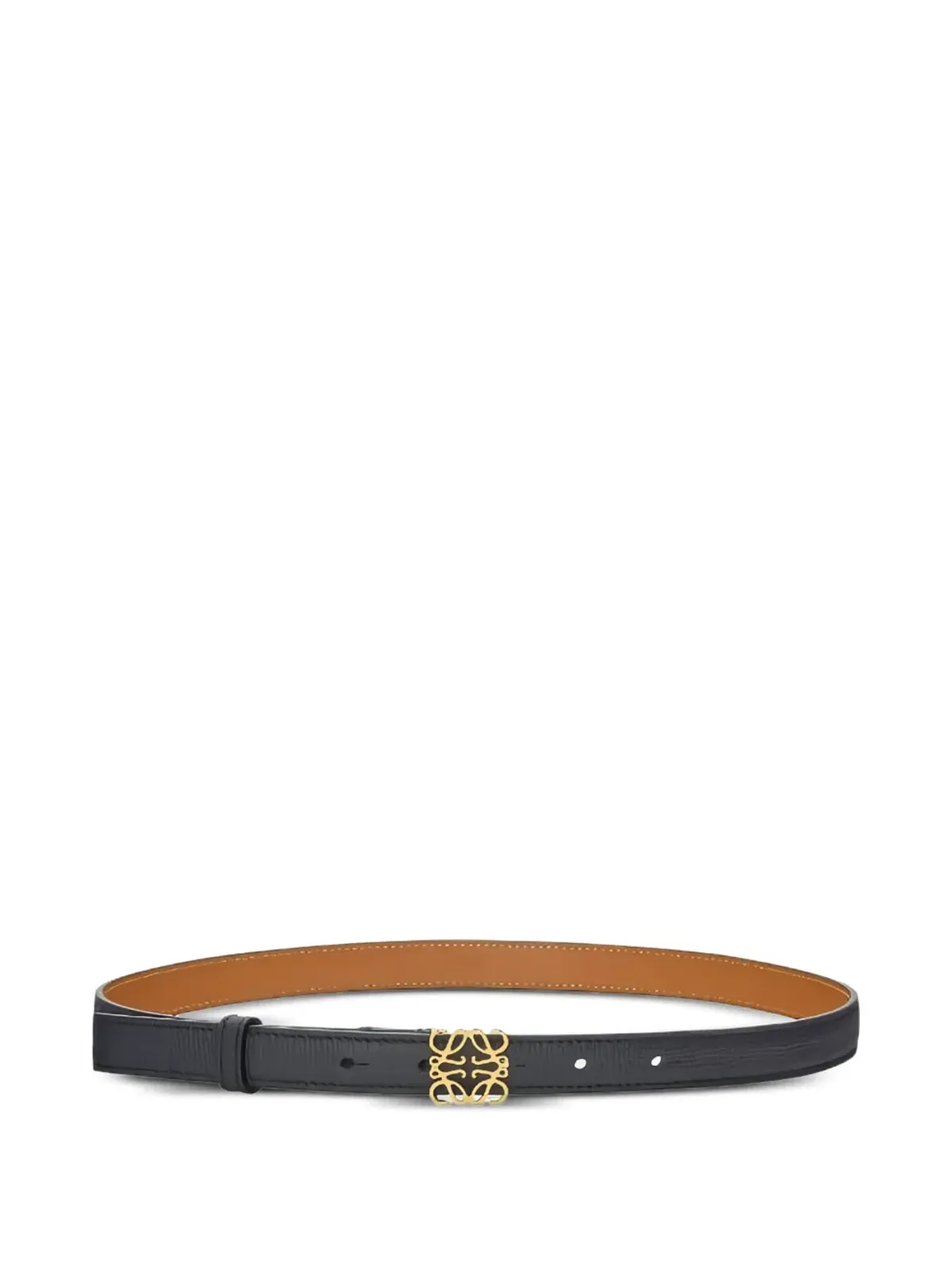 LOEWE レザー ロゴプレートベルト - 画像1