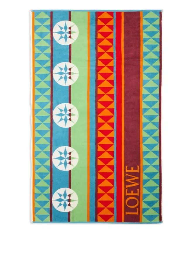 LOEWE LOEWE 幾何学模様のタオルの商品画像