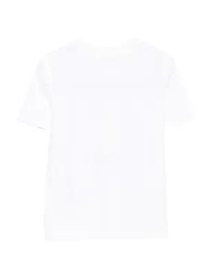 MM6 Maison Margiela Kids 短袖オーガニックコットンTシャツ - ホワイト - サムネイル2