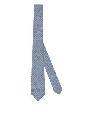 Gucci GGモノグラム シルクタイ ブルー - サムネイル1