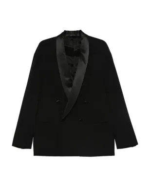 Giorgio Armani サテンラペル ダブルブレストスーツ - サムネイル1