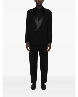 Giorgio Armani サテンラペル ダブルブレストスーツ - サムネイル2