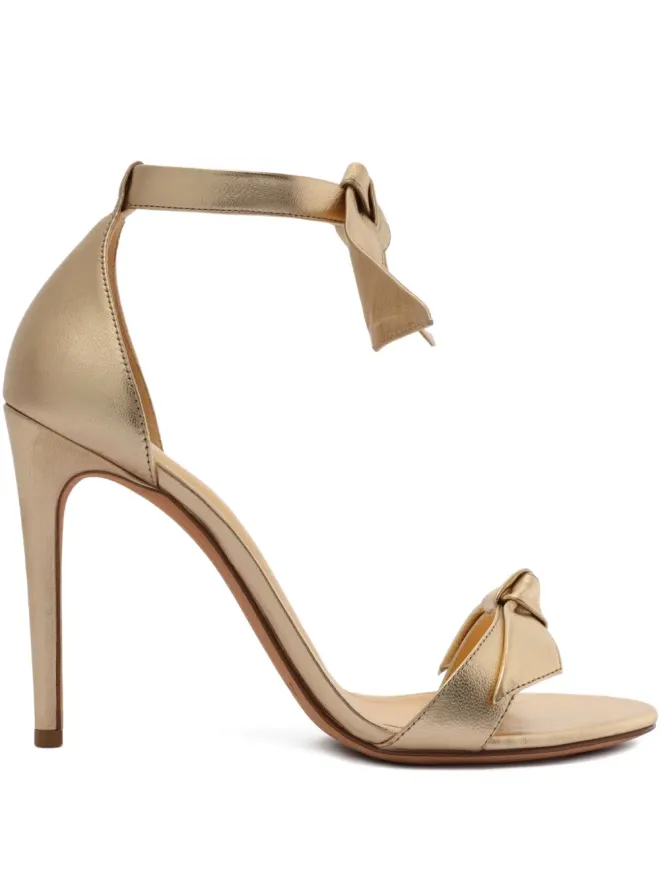 Alexandre Birman Alexandre Birman クラリタ ボウディテール レザー ヒールサンダルの商品画像