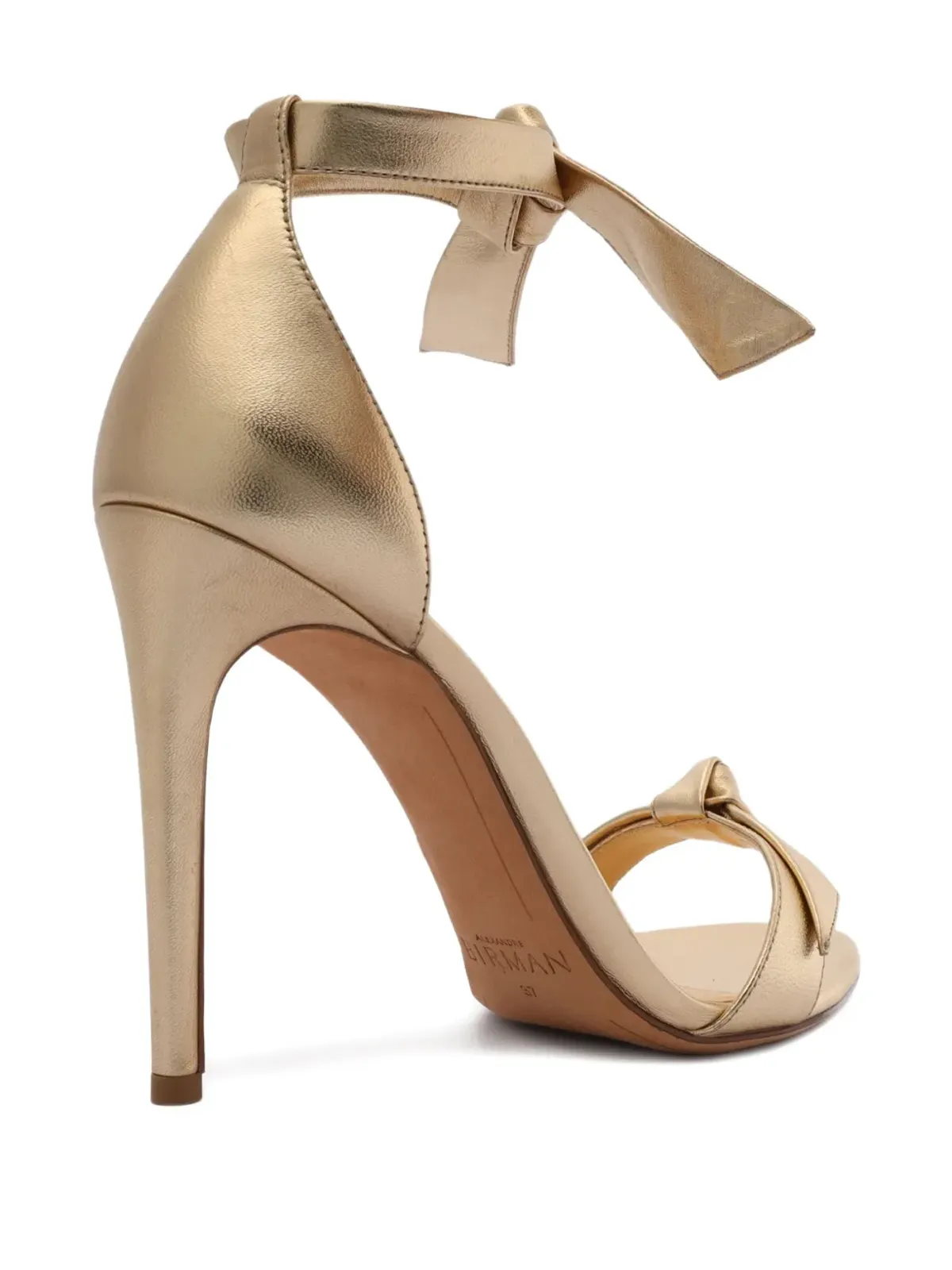 Alexandre Birman クラリタ ボウディテール レザー ヒールサンダル - 画像5