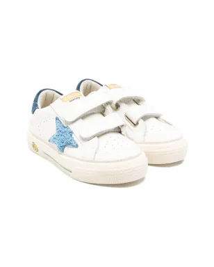 Golden Goose Kids 星モチーフのタッチストラップスニーカー - White - サムネイル1