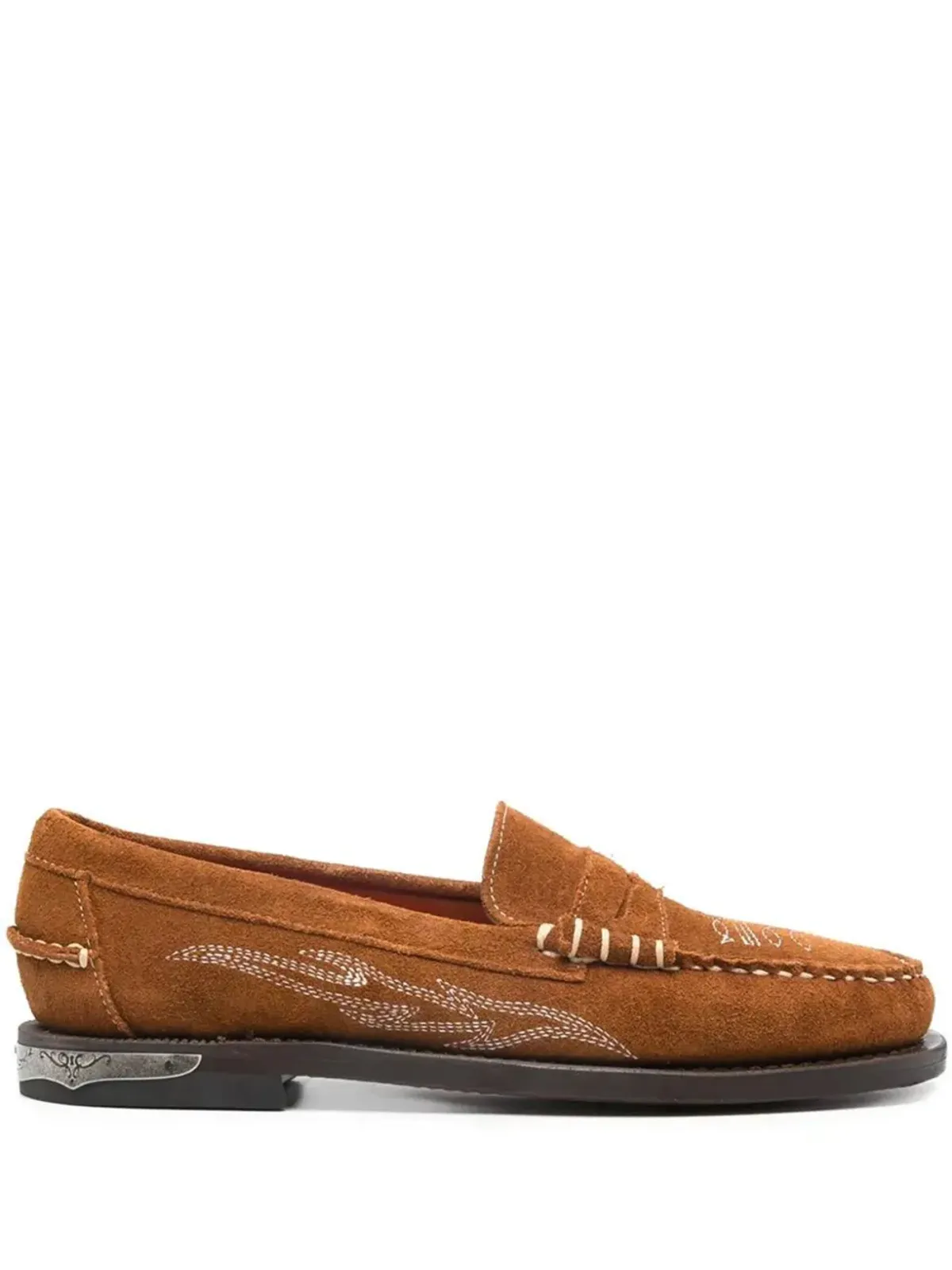 Sebago 刺繍入りスエードローファー - 画像1