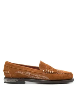 Sebago 刺繍入りスエードローファー - サムネイル1