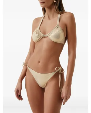 SOFIA ERHAN halter-neck tie-side bikini - Neutrals - サムネイル2