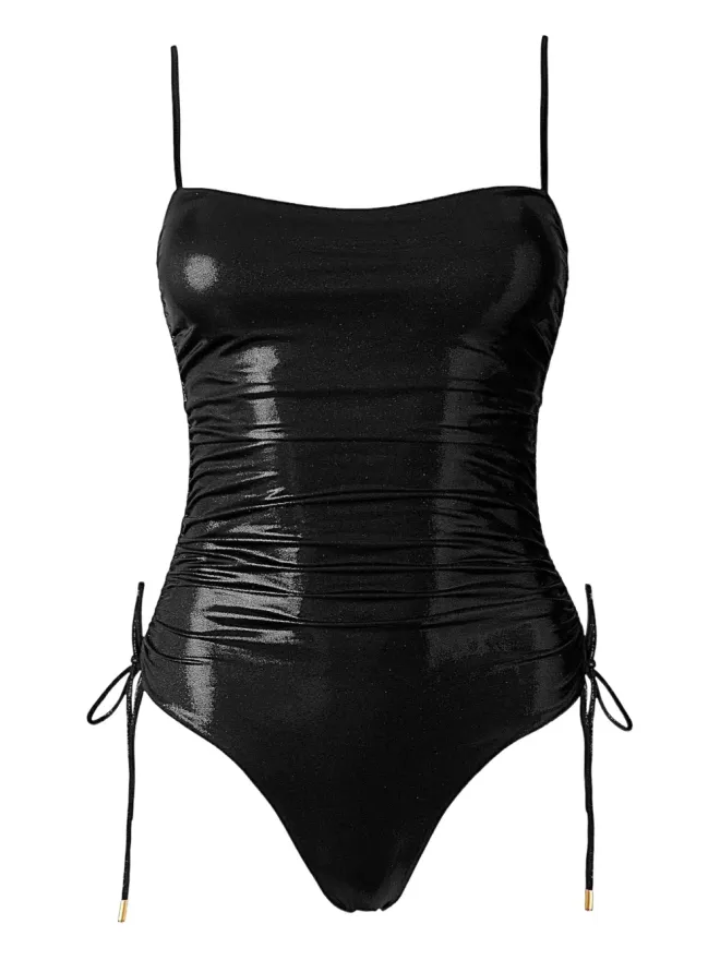 SOFIA ERHAN SOFIA ERHAN メタリックエフェクト サイドタイ付き ワンピース水着の商品画像