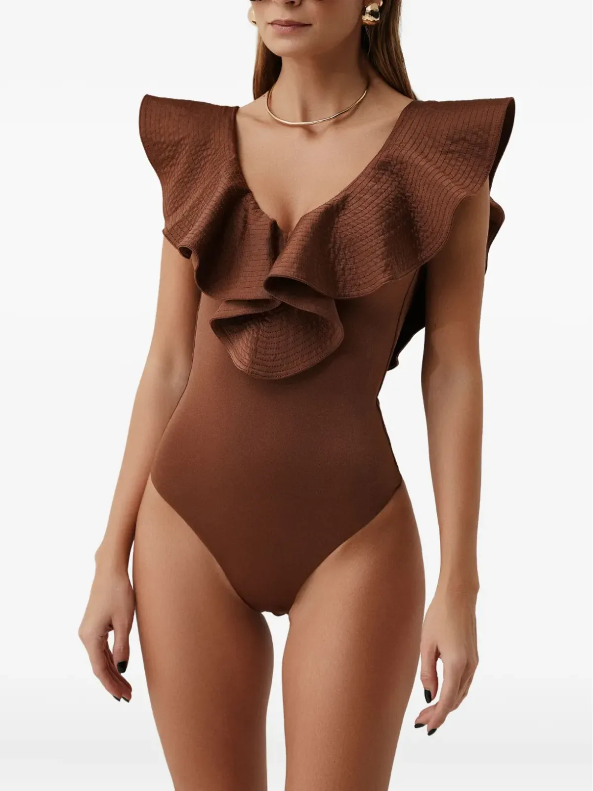 SOFIA ERHAN フリルディテールのワンピース水着 - 画像2