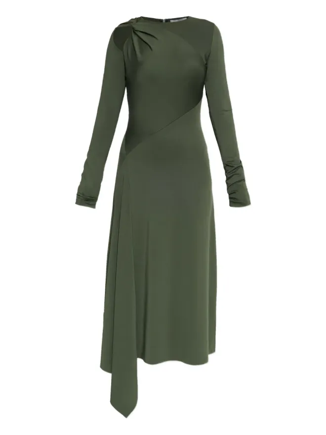 Victoria Beckham Victoria Beckham ツイステッド・アシンメトリック・ミディドレスの商品画像