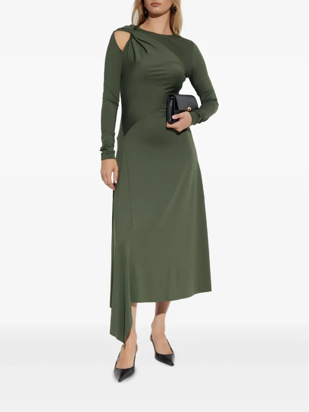 Victoria Beckham ツイステッド・アシンメトリック・ミディドレス - 画像3