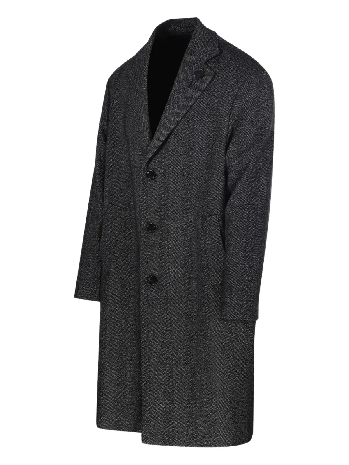 Lardini ボタン留め ヘリンボーン コート - 画像3