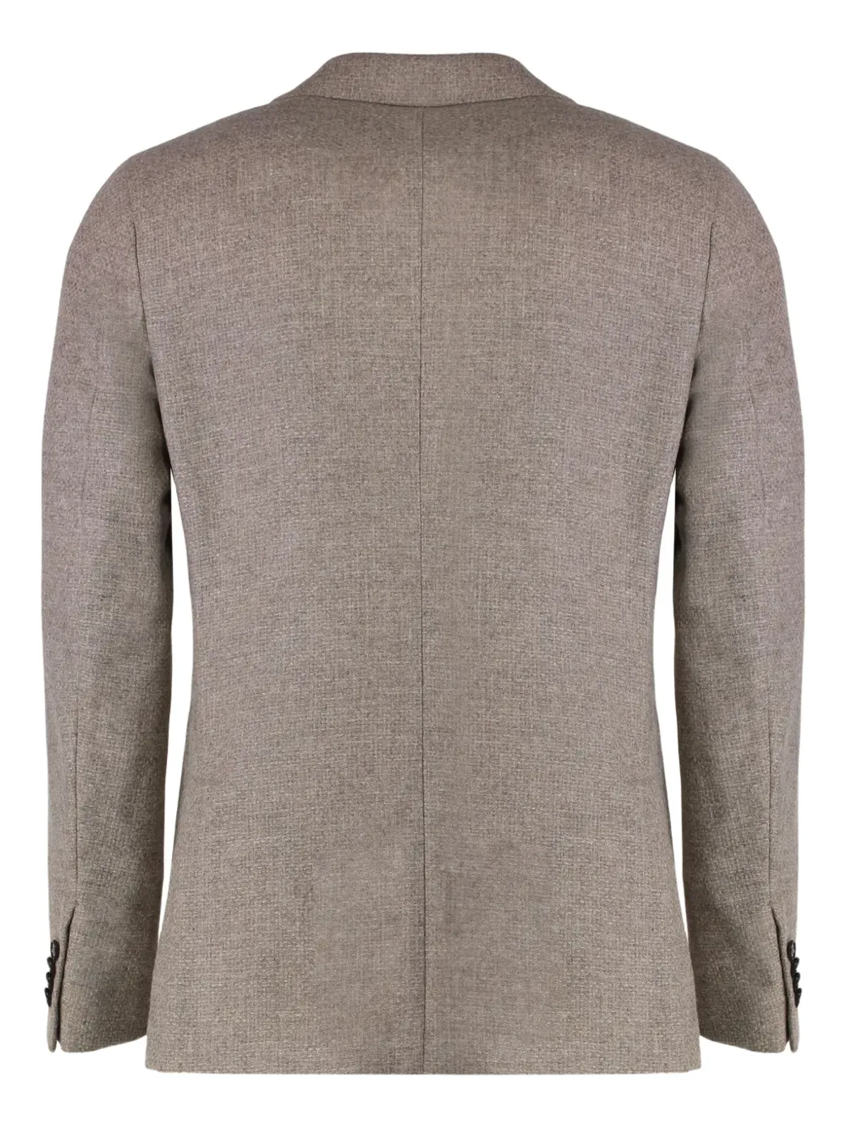 Zegna シングルブレスト ノッチド・ラペル ブレザー（ブラウン） - 画像2