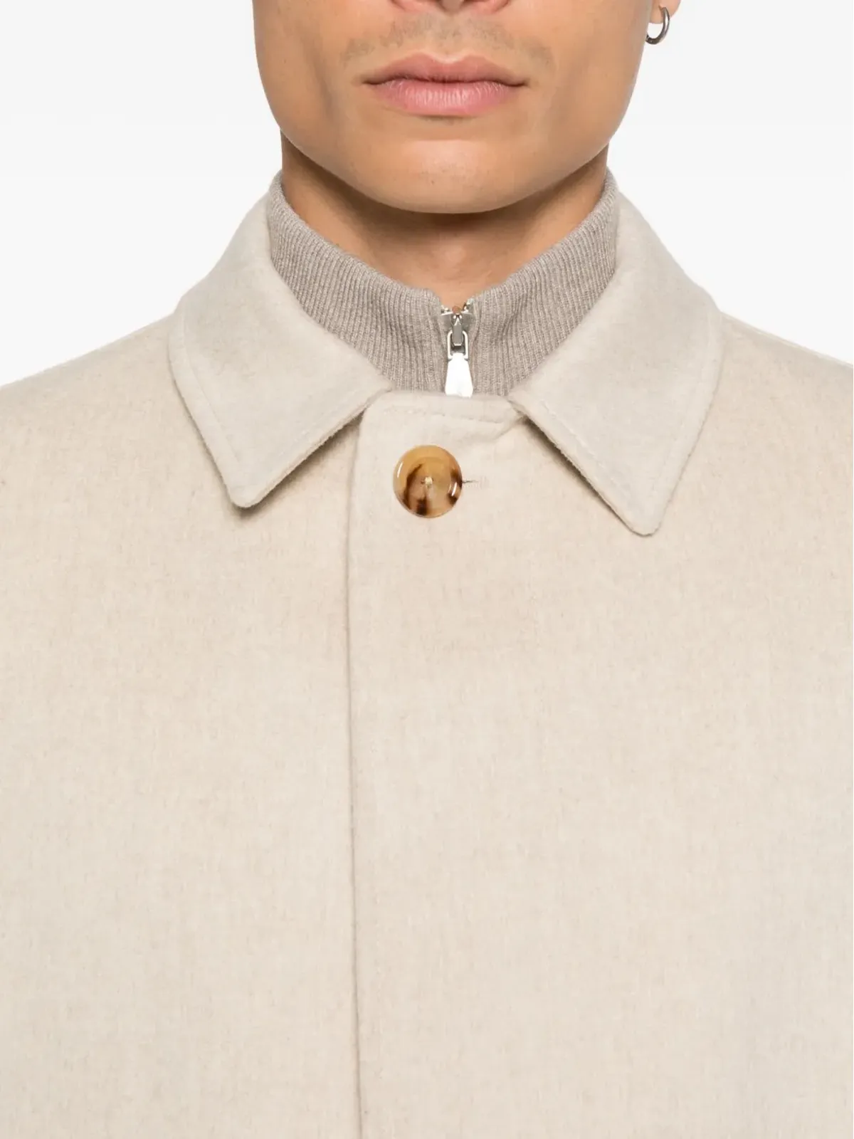 Lardini バージンウールコート - 画像5
