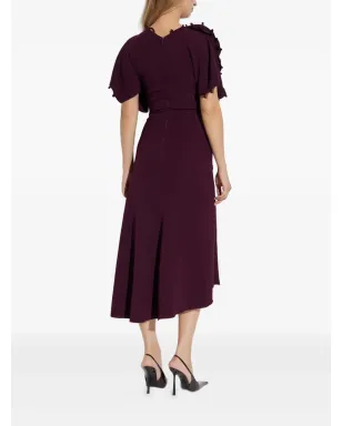 Victoria Beckham ラッフルスリーブ アシンメトリーミディドレス - サムネイル4