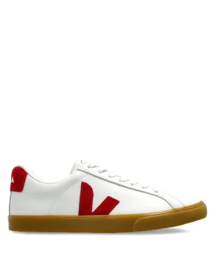 VEJA レザー Vロゴスニーカー - White - サムネイル1