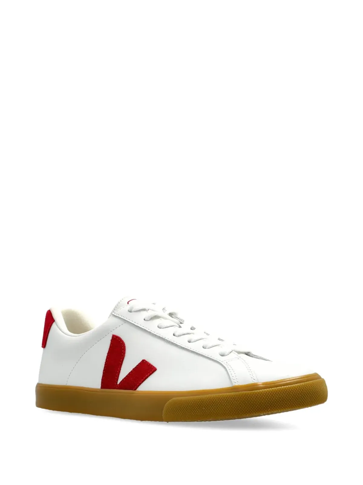 VEJA レザー Vロゴスニーカー - White - 画像2