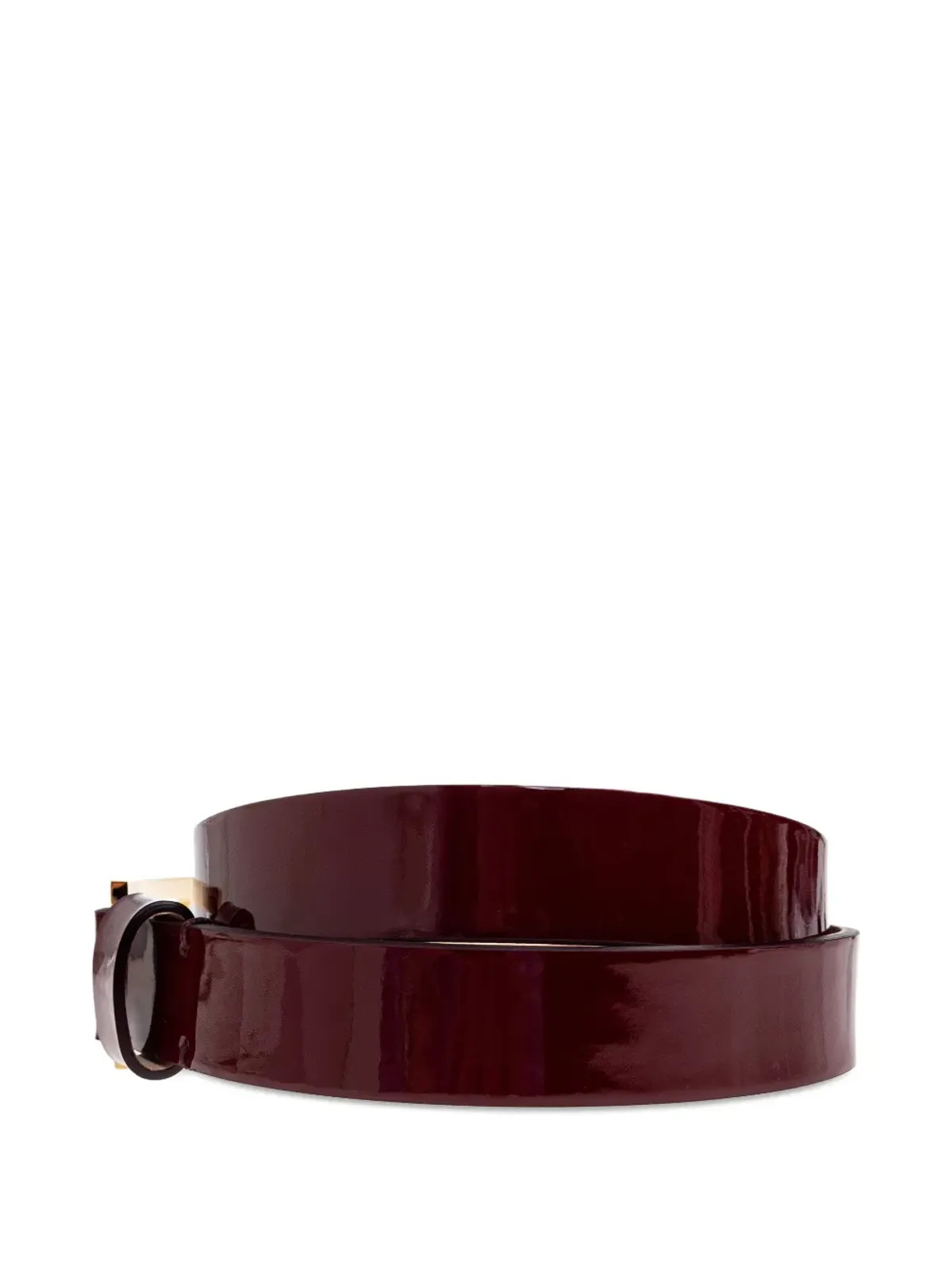Victoria Beckham patent-leather buckle belt - Red - 画像2