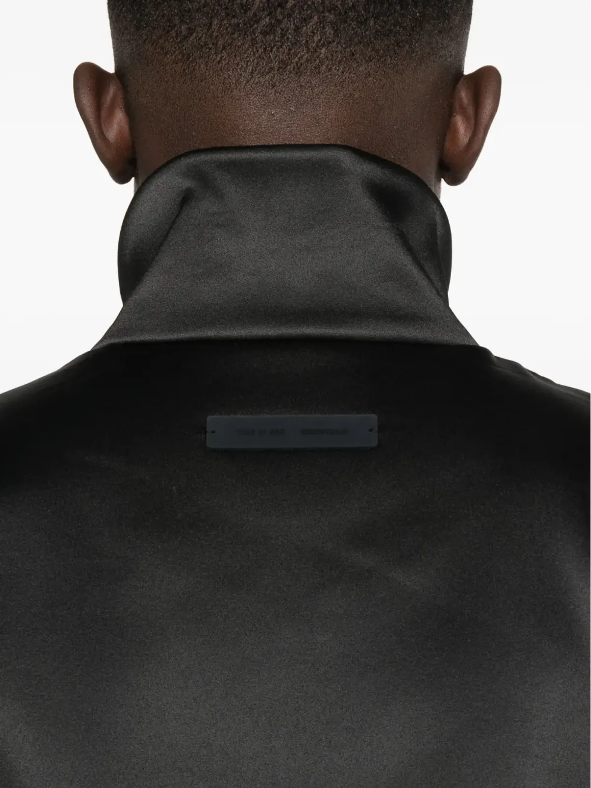 FEAR OF GOD ESSENTIALS サテンジップアップジャケット ブラック - 画像5
