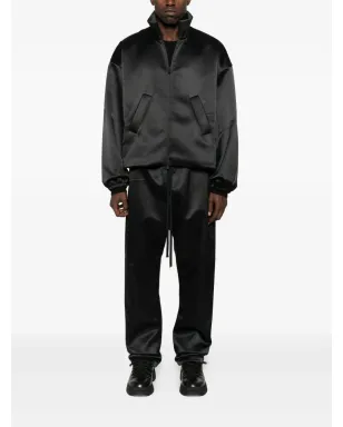 FEAR OF GOD ESSENTIALS サテンジップアップジャケット ブラック - サムネイル2