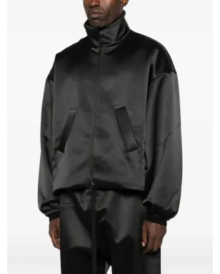 FEAR OF GOD ESSENTIALS サテンジップアップジャケット ブラック - サムネイル3
