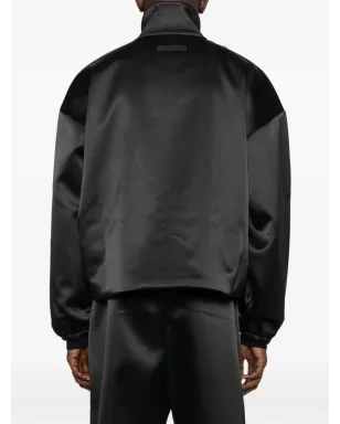 FEAR OF GOD ESSENTIALS サテンジップアップジャケット ブラック - サムネイル4