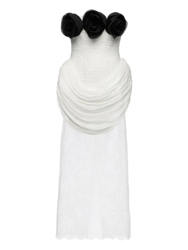 Ana Radu Ana Radu ローズモチーフ付きプリーツドレスの商品画像