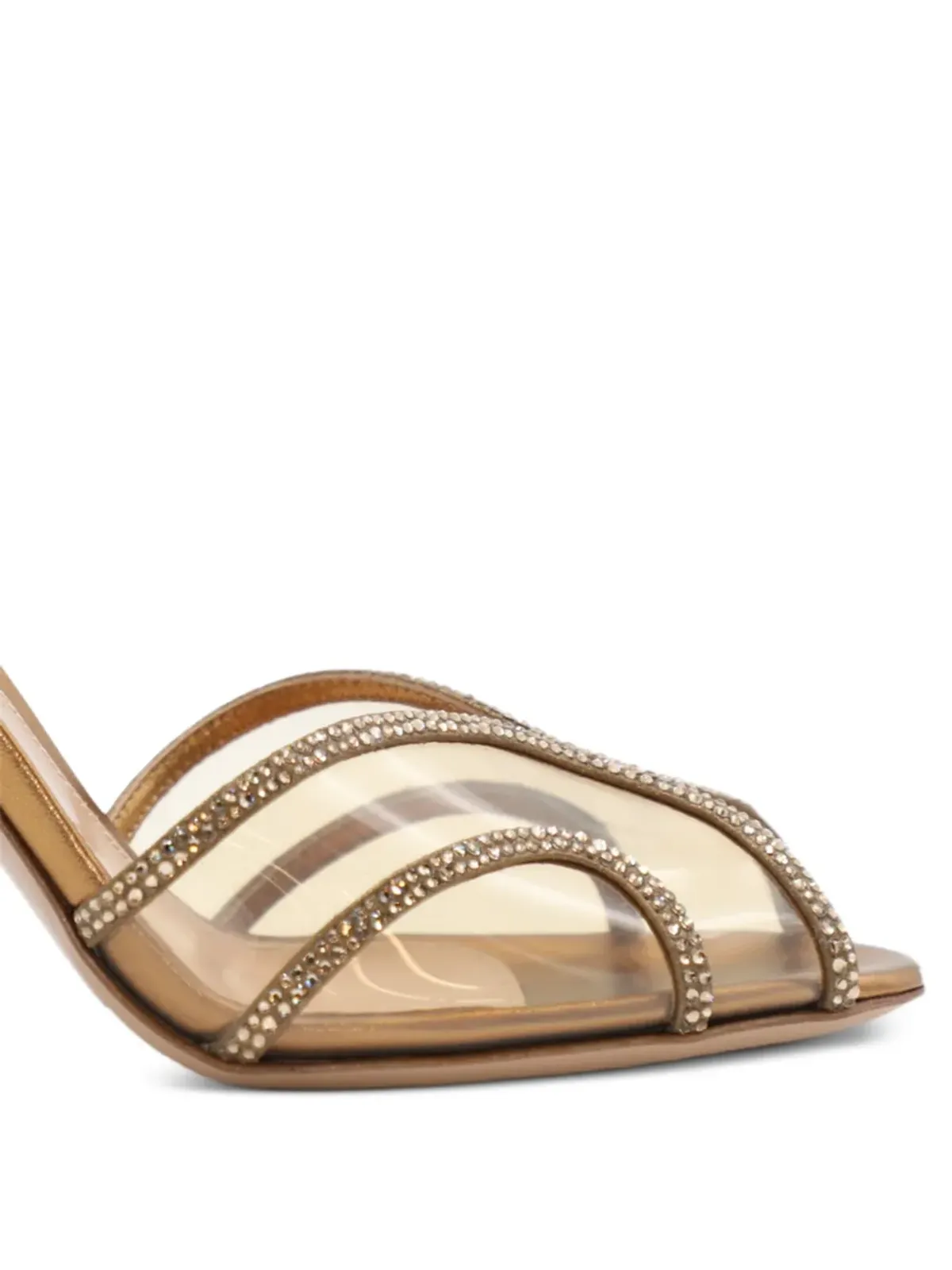 Gianvito Rossi クリスタル装飾スリングバックパンプス - 画像2