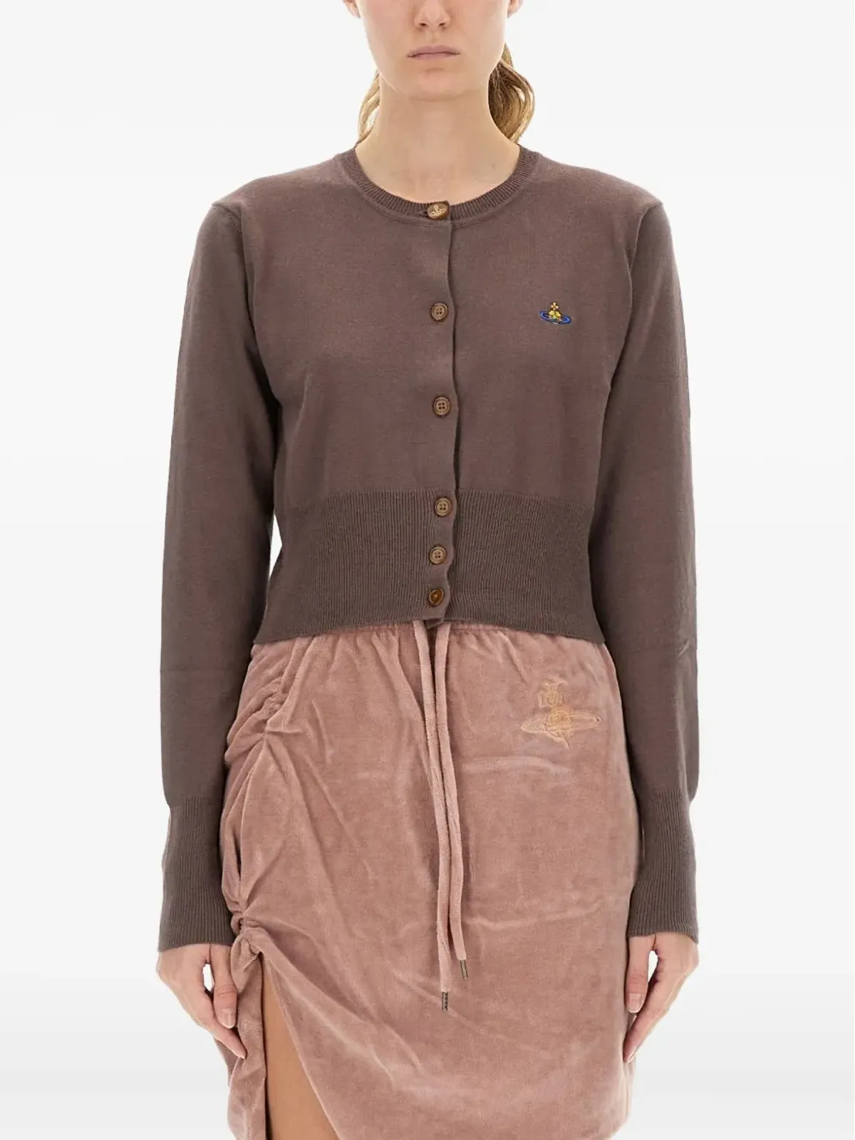 Vivienne Westwood Bea Orb-logo ボタン留めカーディガン - 画像1