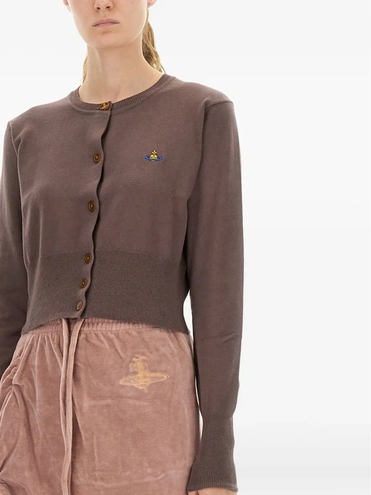 Vivienne Westwood Bea Orb-logo ボタン留めカーディガン - 画像4