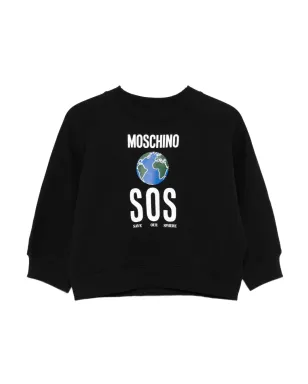 Moschino Kids 地球儀プリントスウェット - サムネイル1