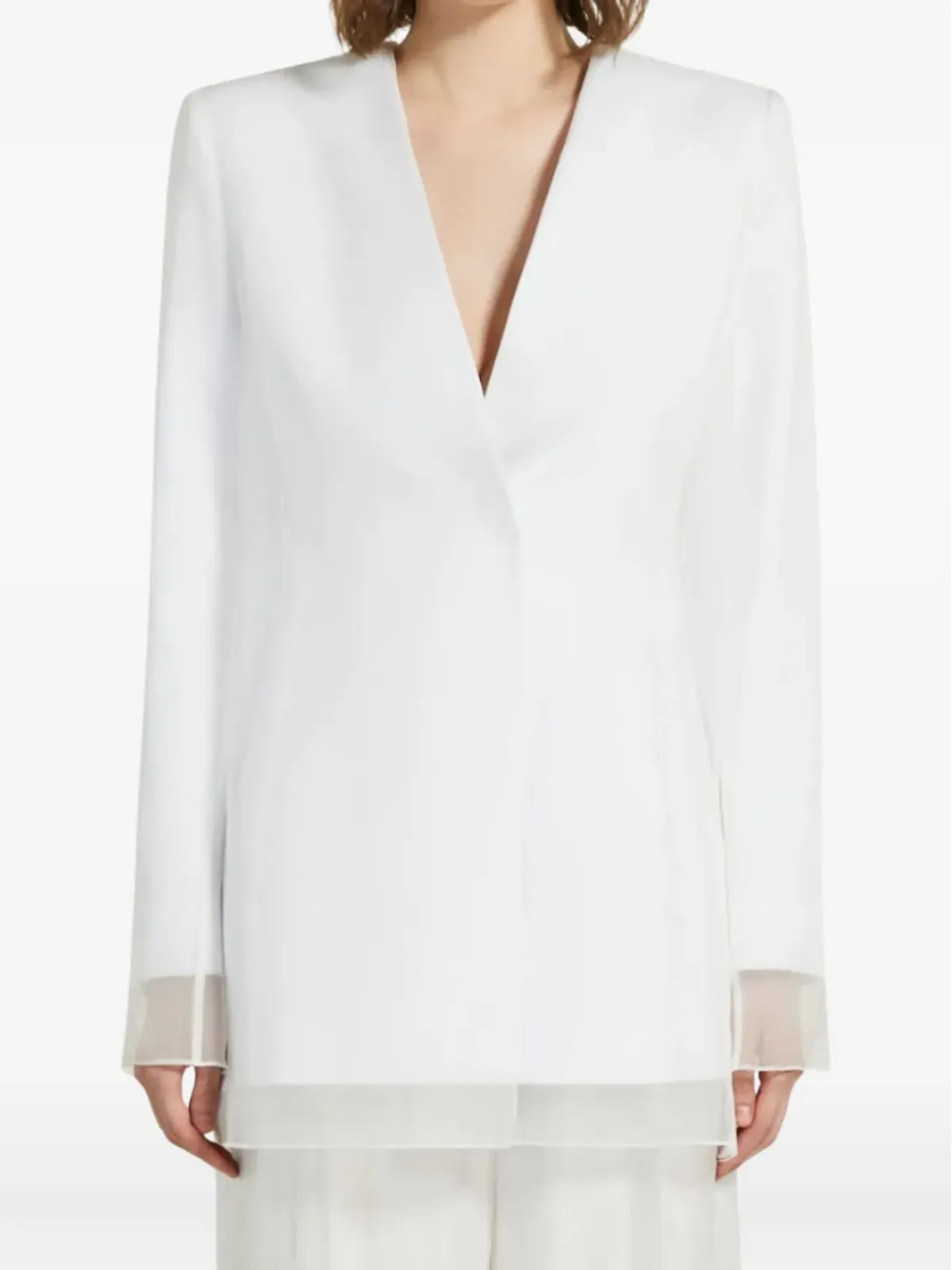 Max Mara 二重仕立てオーガンザジャケット - 画像2